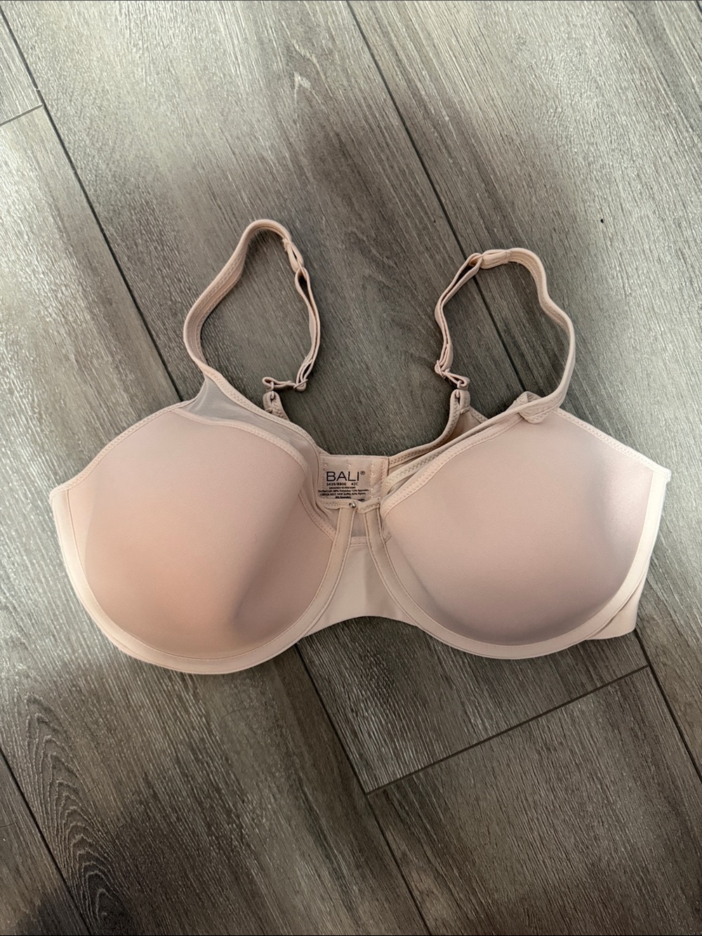 Bali Pale Pink Smooth Full Coverage Underwire Bra